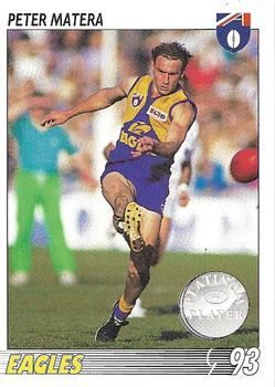 1993 Select AFL #10 Peter Matera Front